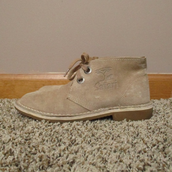 Bata Safari Chukka Boots‎ Suede Leather Men's 5 Tan Lace Up - Picture 6 of 16